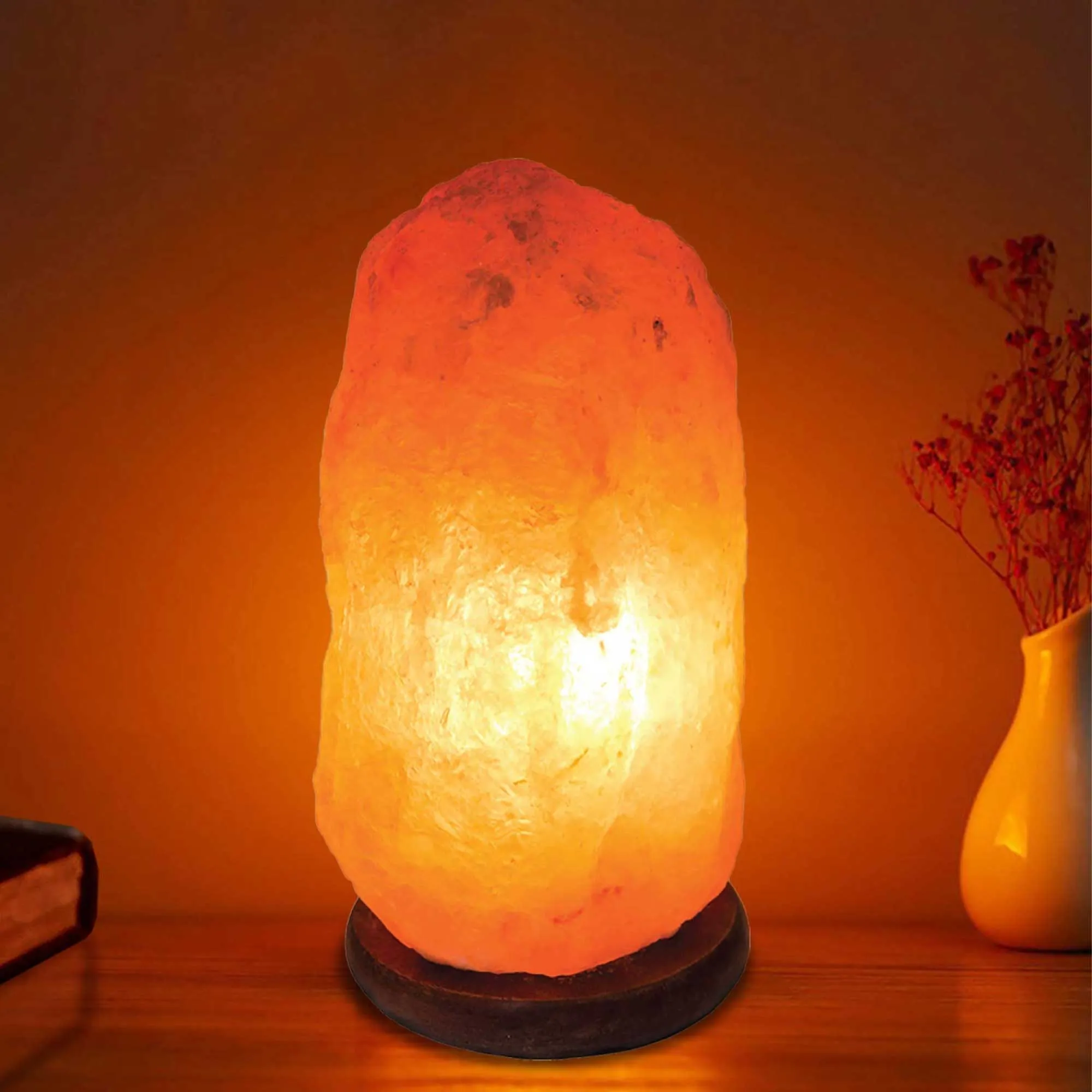 12V 12W 5Kgs Himalayan Pink Salt Lamp | Natural Rock Crystal Light Bulb On/Off