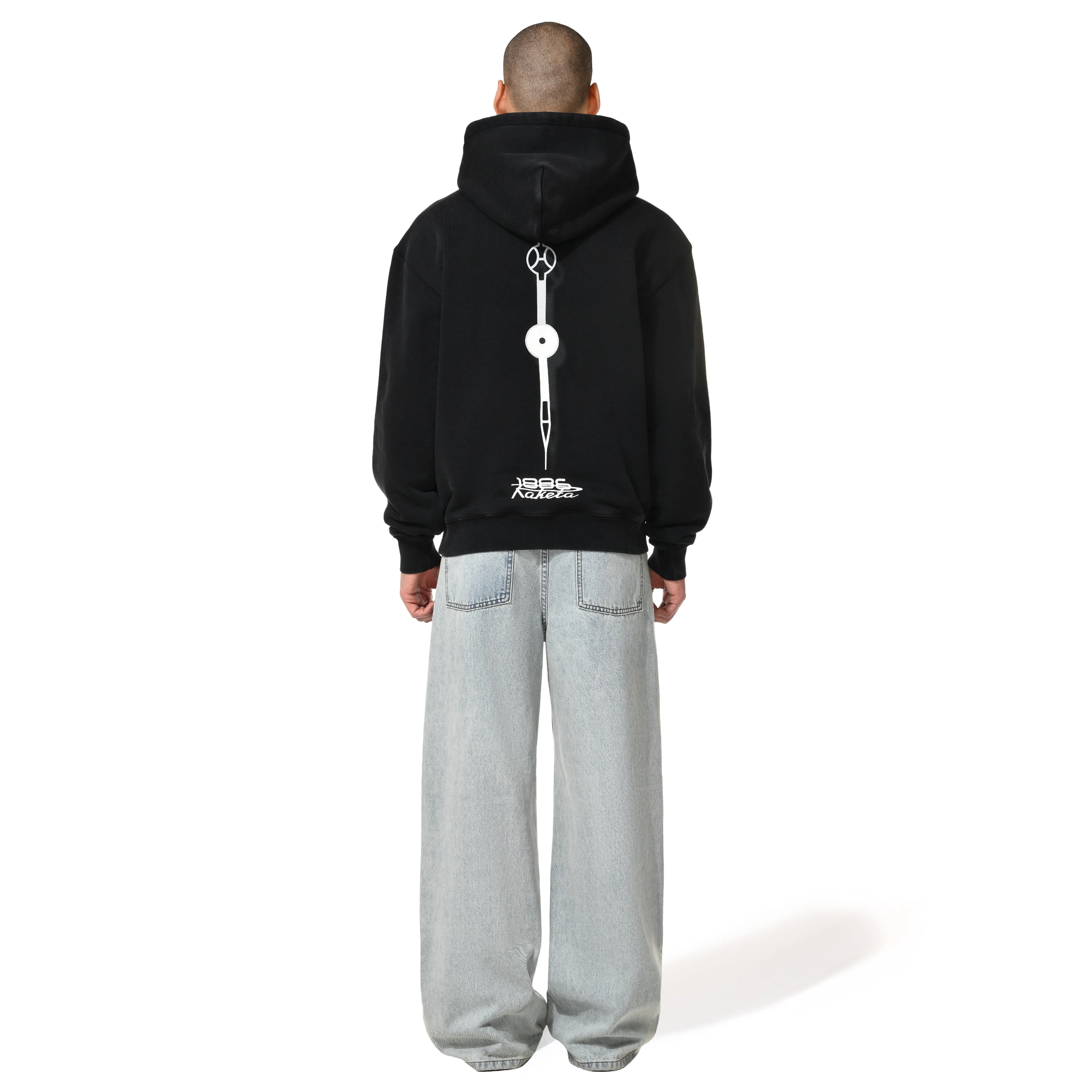 1886 X RAKETA DIAL HOODIE - BLACK