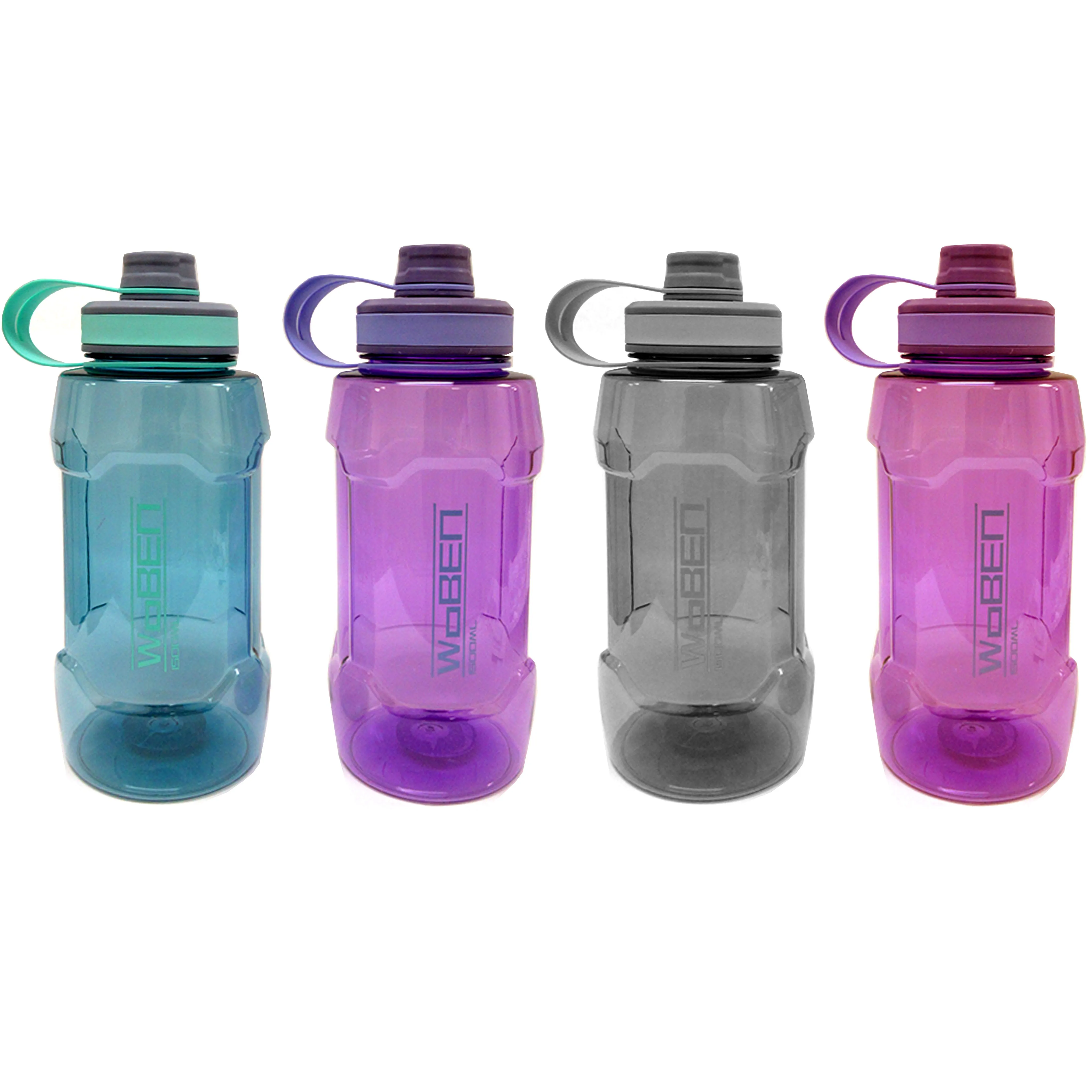 2 Large Sports Water Bottle 1500mL Wide Plastic Bike Bicycle Travel Kanteen 50oz