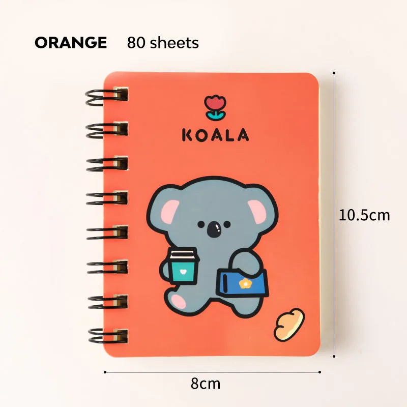 Buku Memo Kecil Spiral Notebook Mini Buku Catatan Kecil Karakter Kartun Lucu