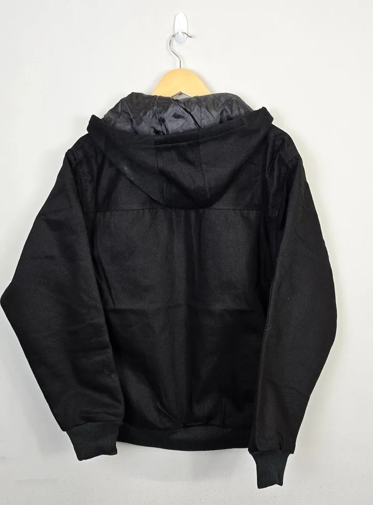 Carhartt Reworked Jacket Men's Black Long Sleeve Hooded Full Zip (Sizes Available)
