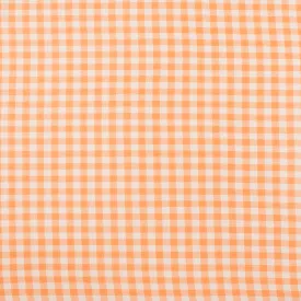Crepe Chiffon - DAISY - Medium Checks - Orange