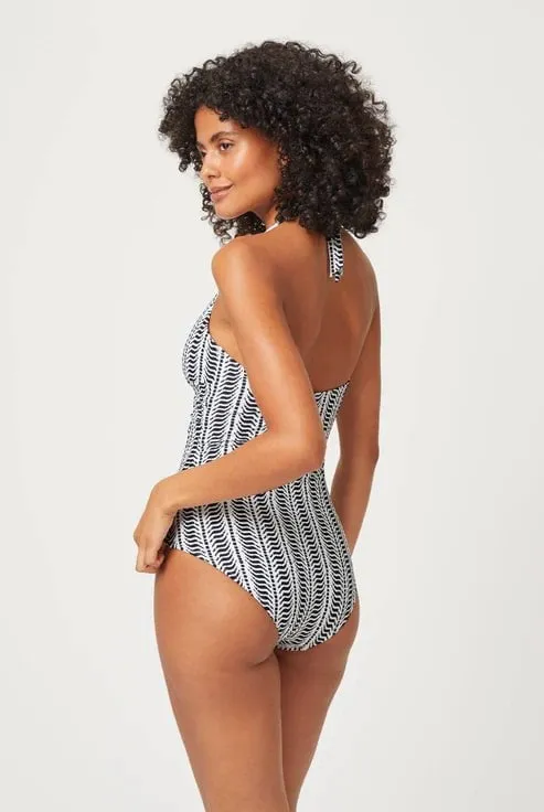 Indigo Urchin U Bar One Piece Navy/white