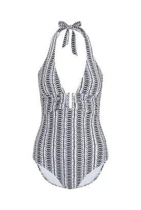Indigo Urchin U Bar One Piece Navy/white