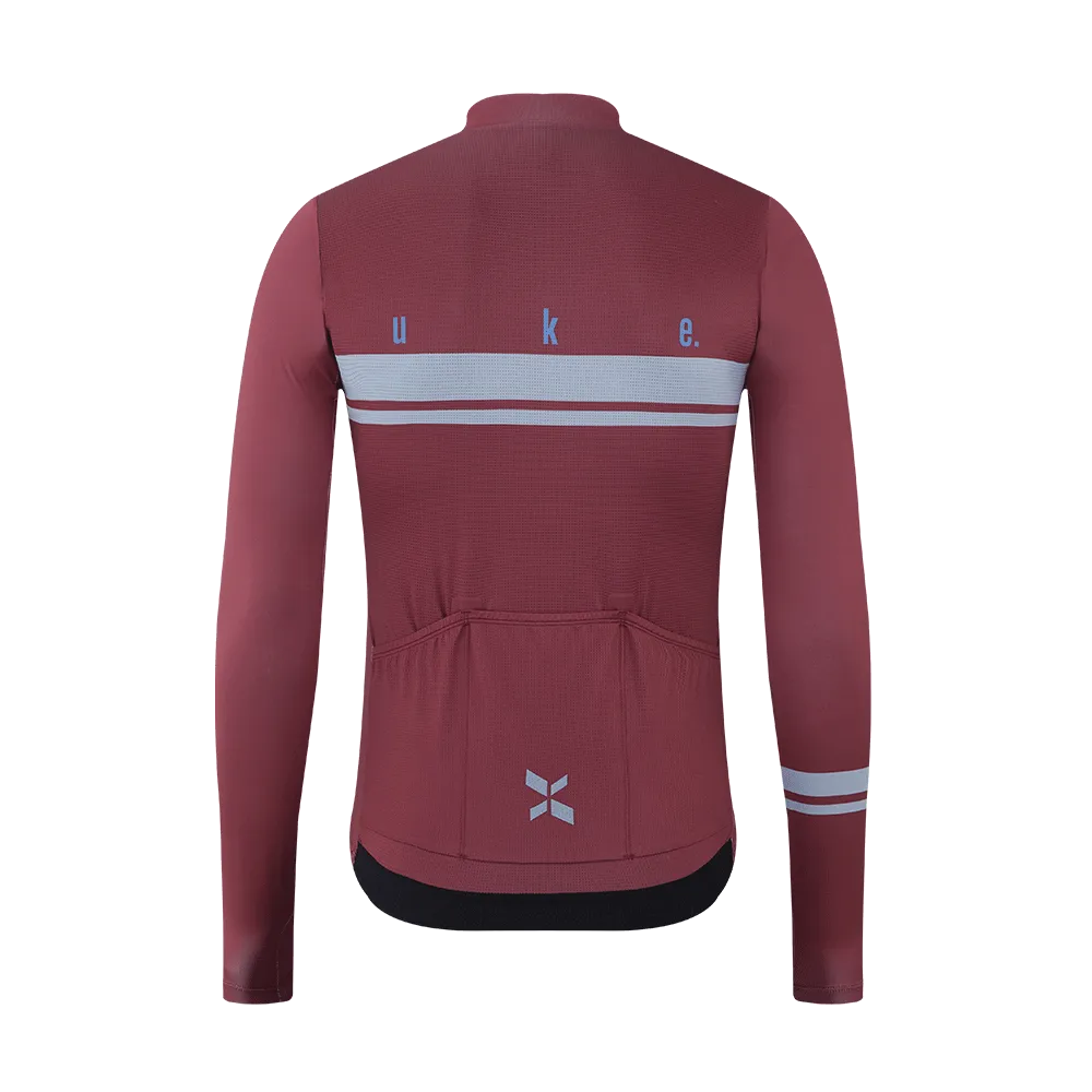 Men's Training LS Jersey A001- Claret