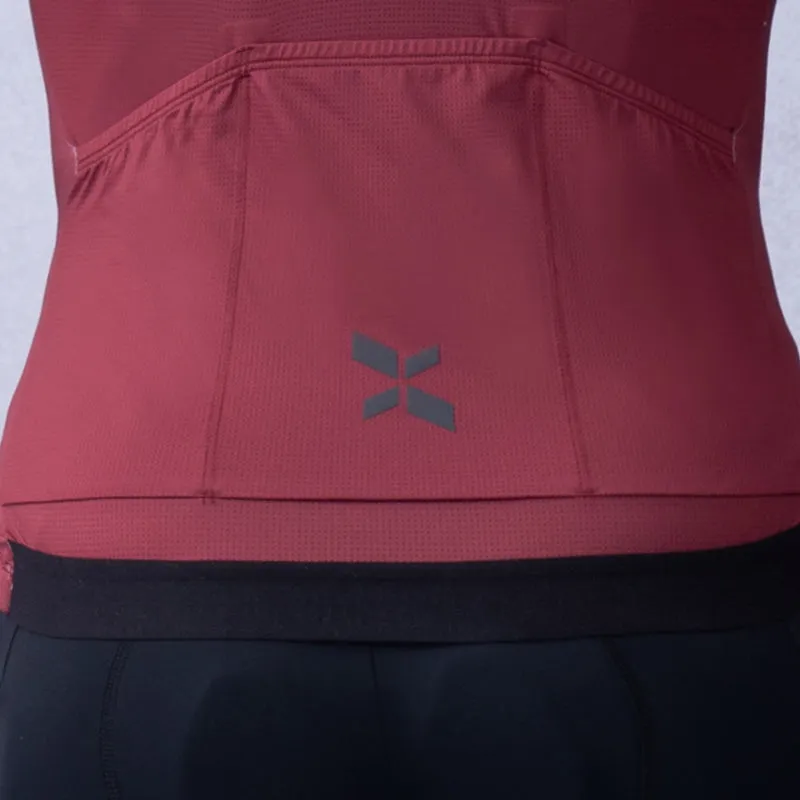 Men's Training LS Jersey A001- Claret