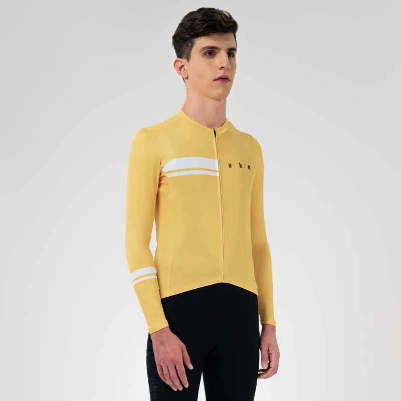 Men's Training LS Jersey A001-Lemon Yellow