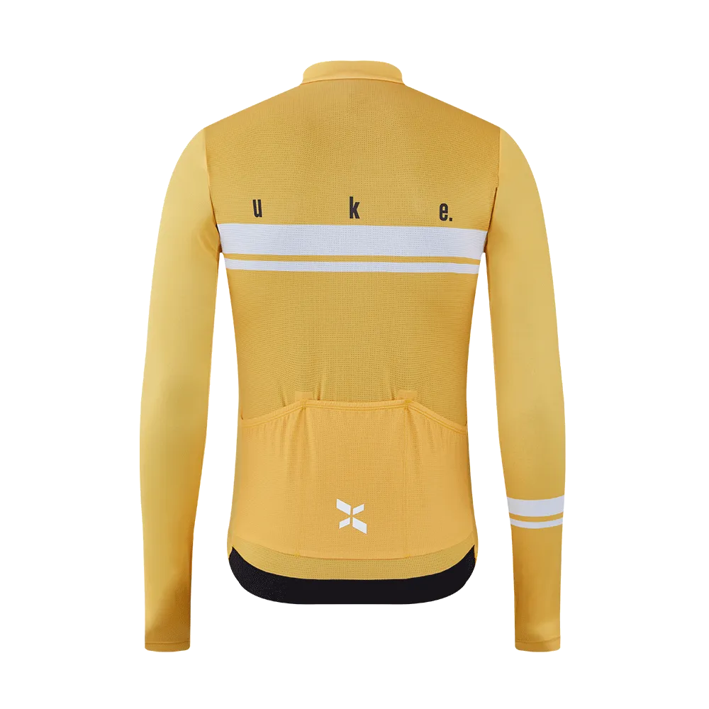 Men's Training LS Jersey A001-Lemon Yellow