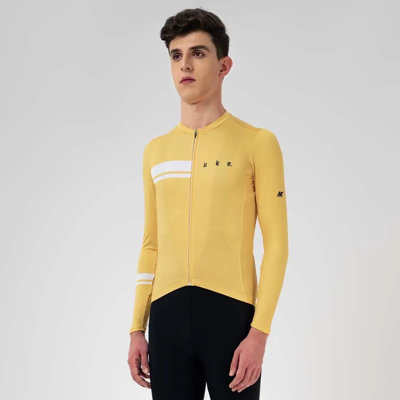 Men's Training LS Jersey A001-Lemon Yellow