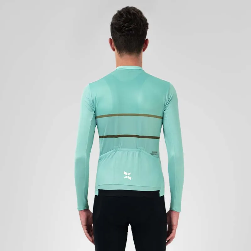 Men's Training LS Jersey A002-Cyan