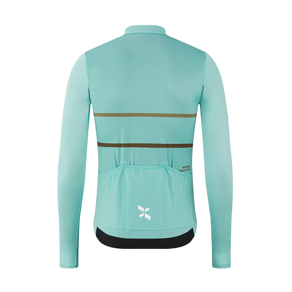 Men's Training LS Jersey A002-Cyan