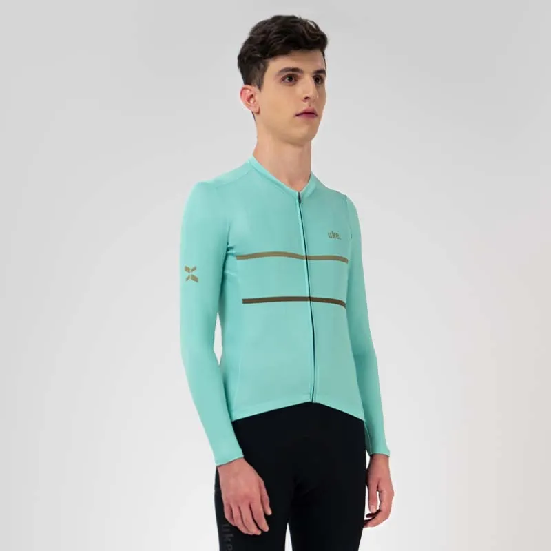 Men's Training LS Jersey A002-Cyan