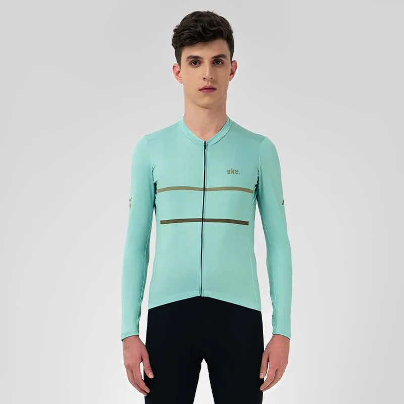Men's Training LS Jersey A002-Cyan
