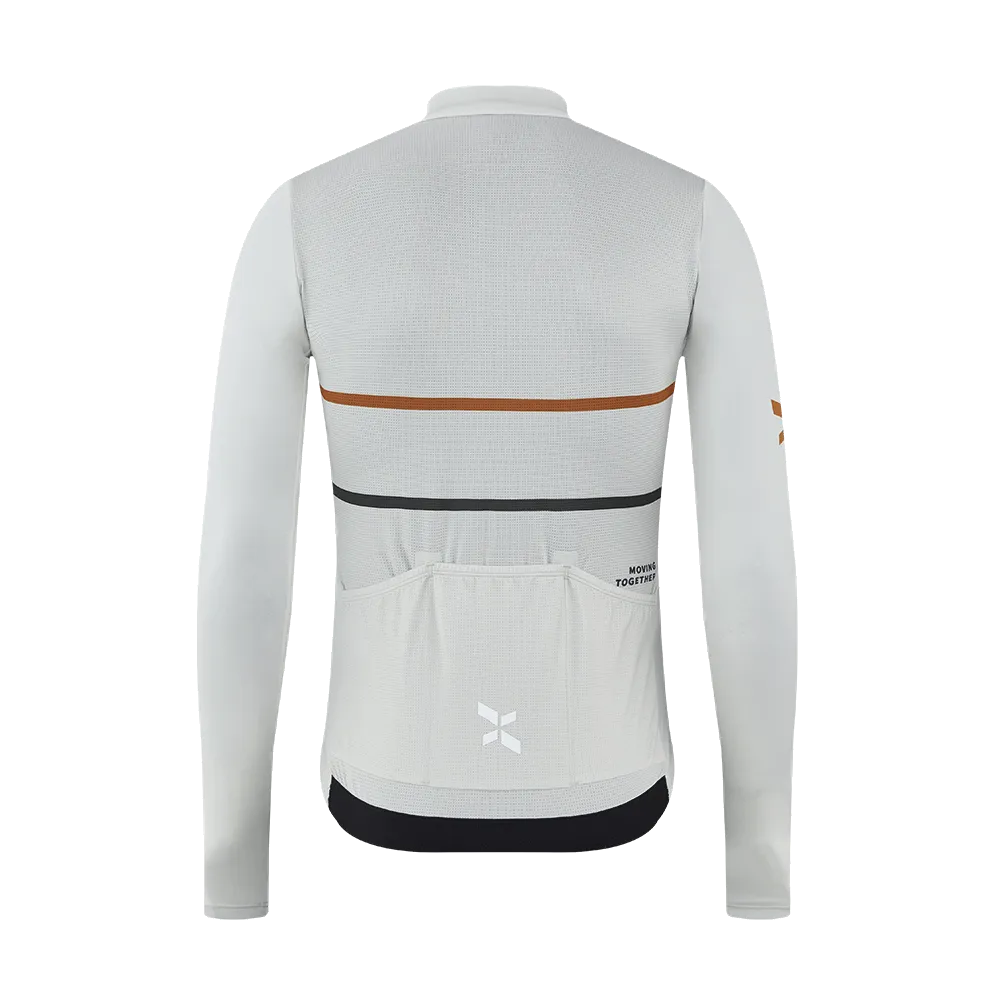 Men's Training LS Jersey A002-Egret White