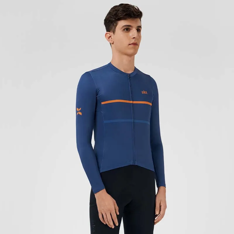 Men's Training LS Jersey A002-Navy