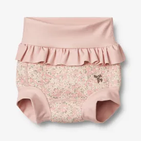 Neoprene Swim Pants Rita - ivory flower meadow
