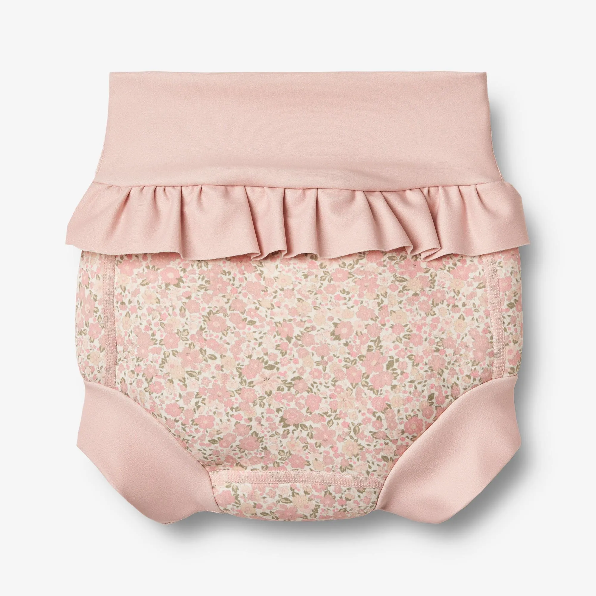 Neoprene Swim Pants Rita - ivory flower meadow