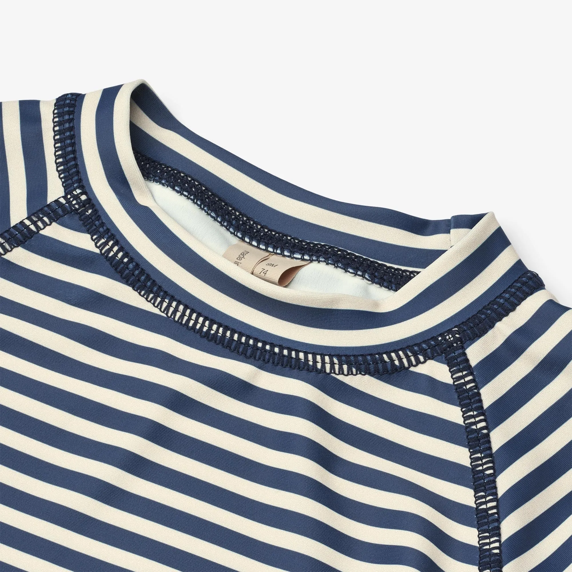 Swim T-shirt L/S Dilan - blue stripe