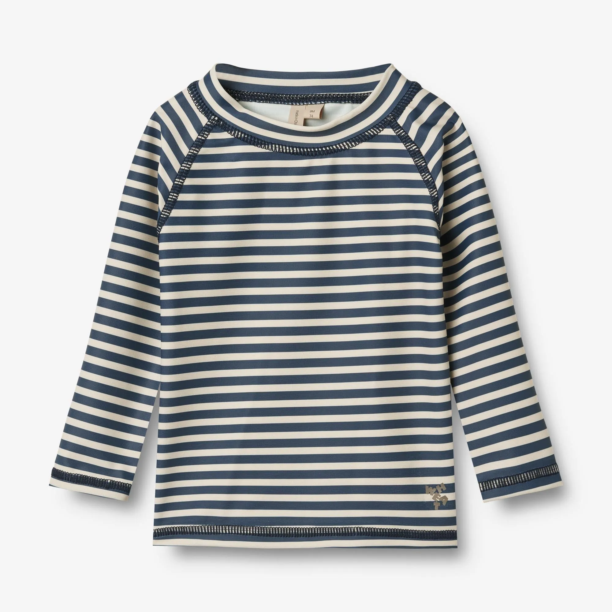 Swim T-shirt L/S Dilan - blue stripe
