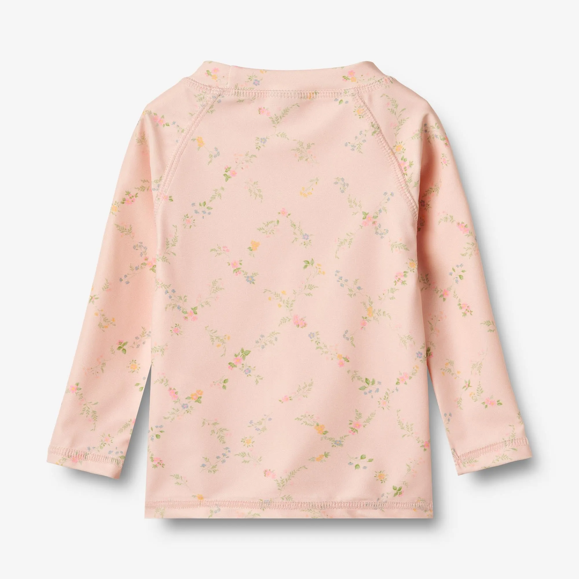 Swim T-shirt L/S Dilan - powder checked flowers