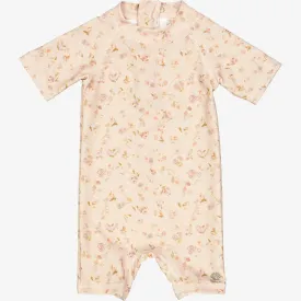 Swimsuit Cas | Baby - purple poppy flowers