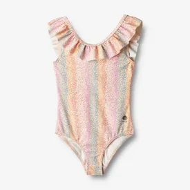 Swimsuit Marie-Louise - rainbow flowers