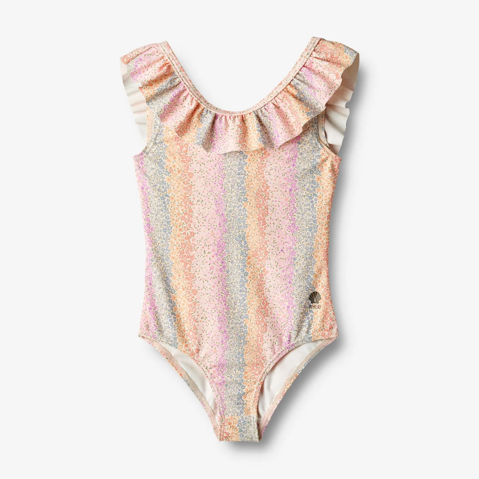 Swimsuit Marie-Louise - rainbow flowers