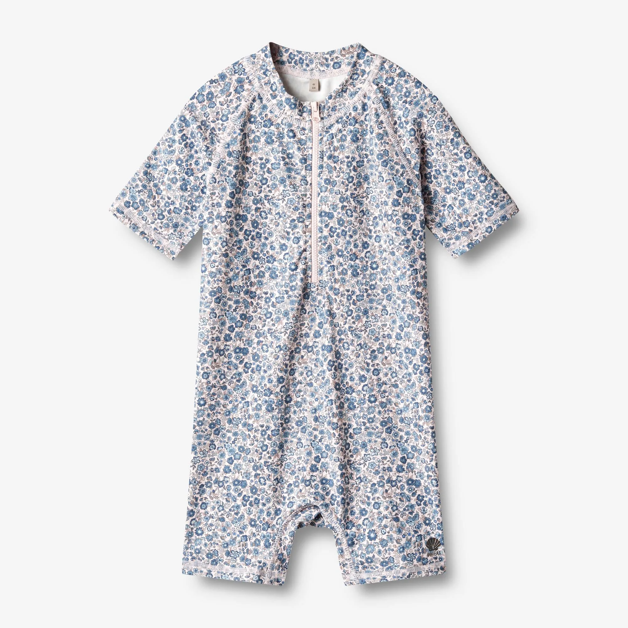 Swimsuit S/S Cas - blue flower meadow