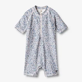 Swimsuit S/S Cas - blue flower meadow